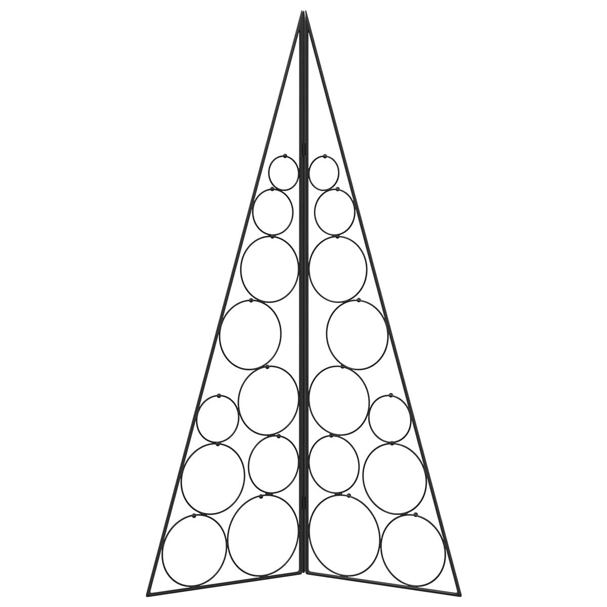 vidaXL Metal Christmas Tree KUOPIO 100 cm Steel Black
