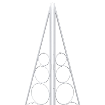 vidaXL Metal Christmas Tree KUOPIO 140 cm Steel White