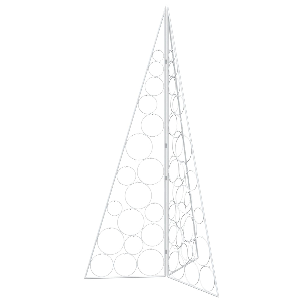 vidaXL Metal Christmas Tree KUOPIO 140 cm Steel White