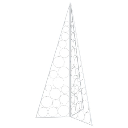 vidaXL Metal Christmas Tree KUOPIO 140 cm Steel White