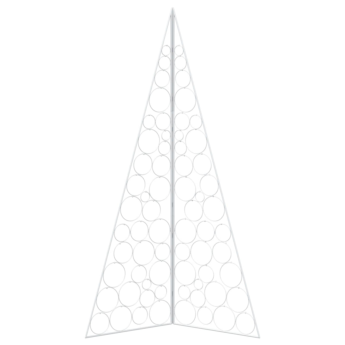 vidaXL Metal Christmas Tree KUOPIO 180 cm Steel White