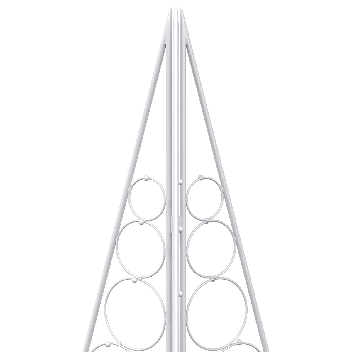 vidaXL Metal Christmas Tree KUOPIO 210 cm Steel White