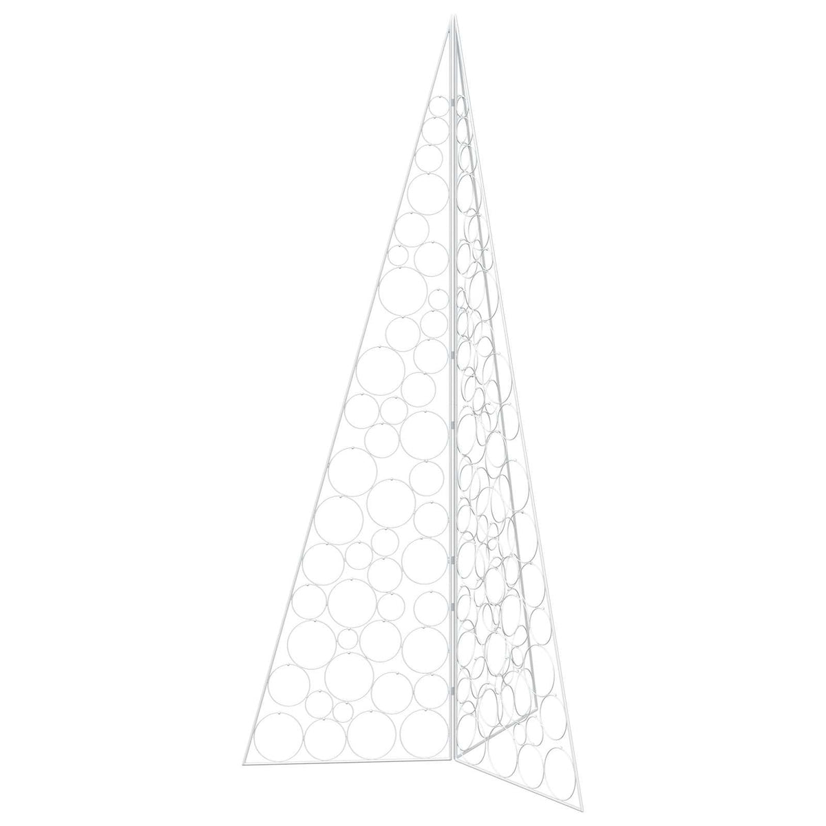 vidaXL Metal Christmas Tree KUOPIO 210 cm Steel White