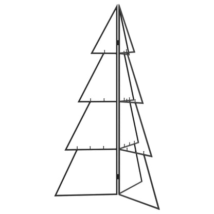 vidaXL Metal Christmas Tree KUOPIO 100 cm Steel Black