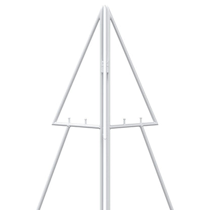 vidaXL Metal Christmas Tree KUOPIO 180 cm Steel White
