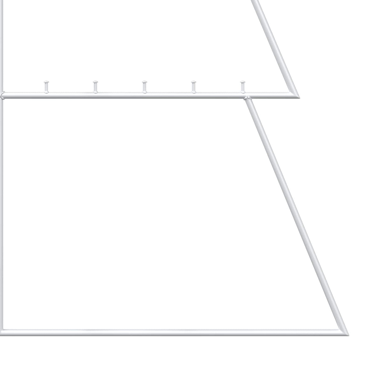 vidaXL Metal Christmas Tree KUOPIO 180 cm Steel White