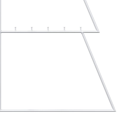 vidaXL Metal Christmas Tree KUOPIO 180 cm Steel White