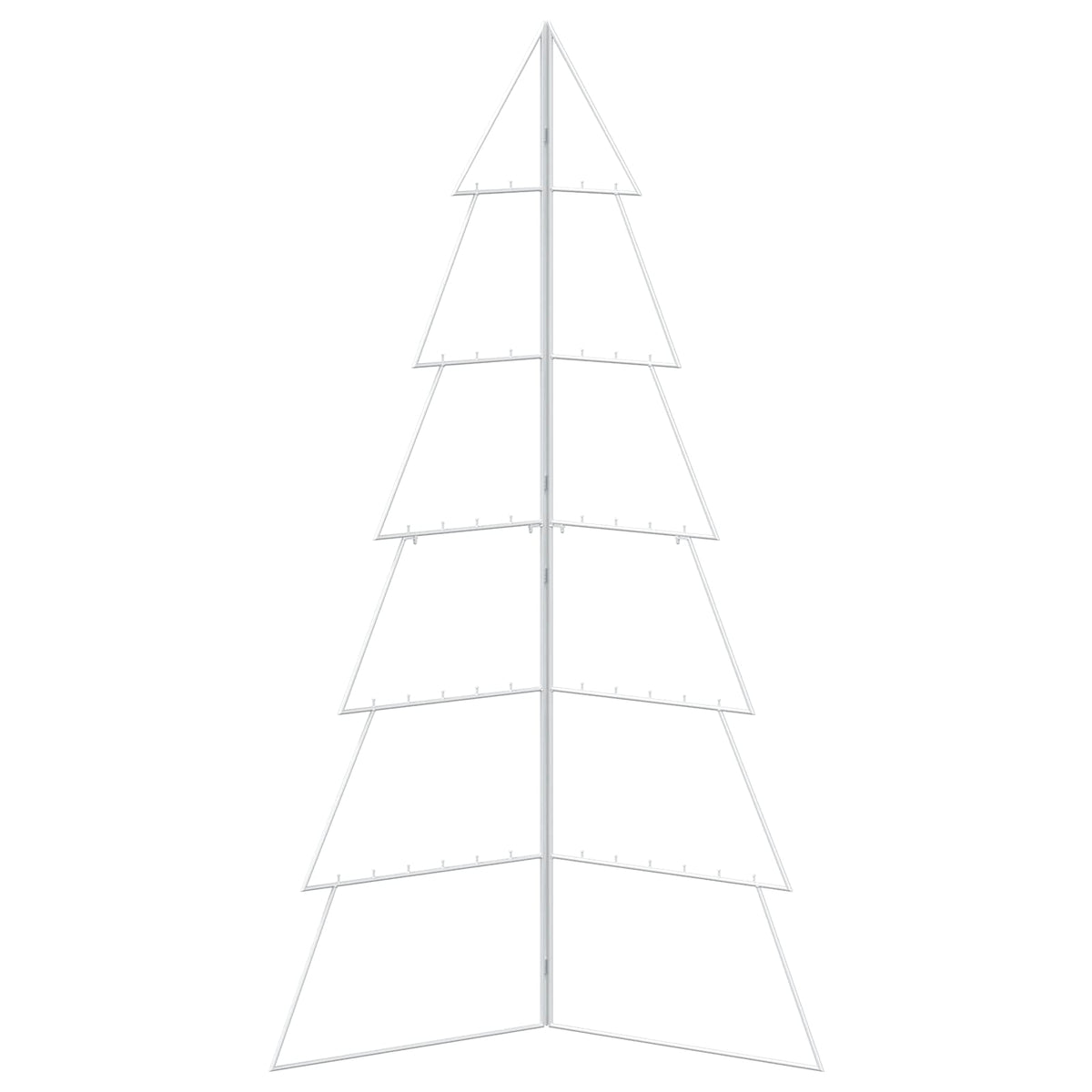 vidaXL Metal Christmas Tree KUOPIO 180 cm Steel White