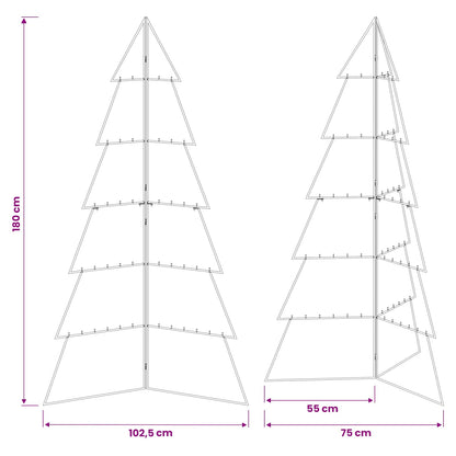 vidaXL Metal Christmas Tree KUOPIO 180 cm Steel White