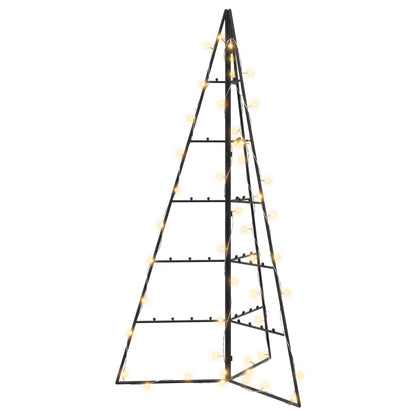 vidaXL Metal Christmas Tree with LED KUOPIO 100 cm Warm White Steel