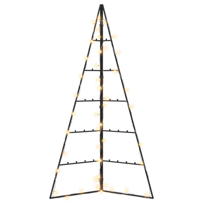 vidaXL Metal Christmas Tree with LED KUOPIO 100 cm Warm White Steel