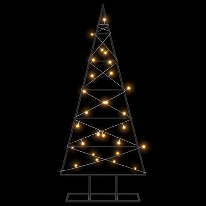 vidaXL Metal Christmas Tree with Stand KUOPIO 90 cm Warm White Steel