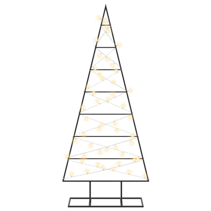 vidaXL Metal Christmas Tree with Stand KUOPIO 125 cm Warm White Steel