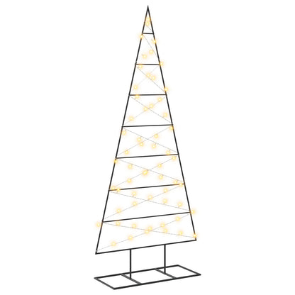 vidaXL Metal Christmas Tree with Stand KUOPIO 150 cm Warm White Steel