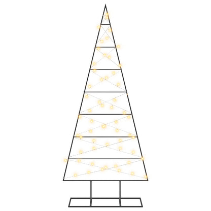 vidaXL Metal Christmas Tree with Stand KUOPIO 150 cm Warm White Steel