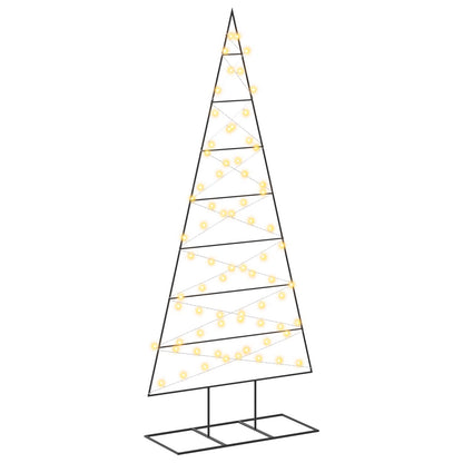 vidaXL Metal Christmas Tree with Stand KUOPIO 180 cm Warm White Steel