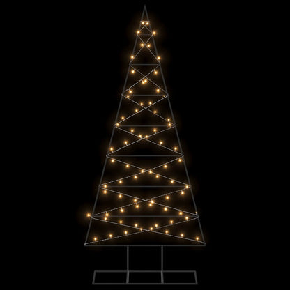 vidaXL Metal Christmas Tree with Stand KUOPIO 180 cm Warm White Steel