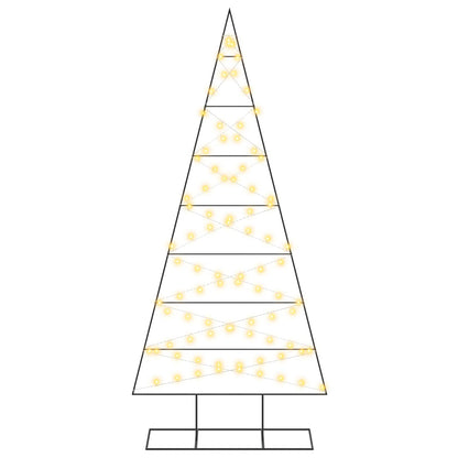 vidaXL Metal Christmas Tree with Stand KUOPIO 210 cm Warm White Steel