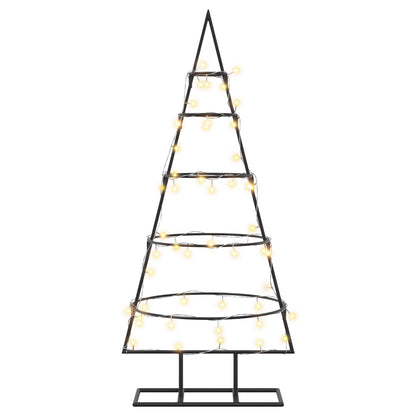 vidaXL Metal Christmas Tree with Stand KUOPIO 90 cm Warm White Steel