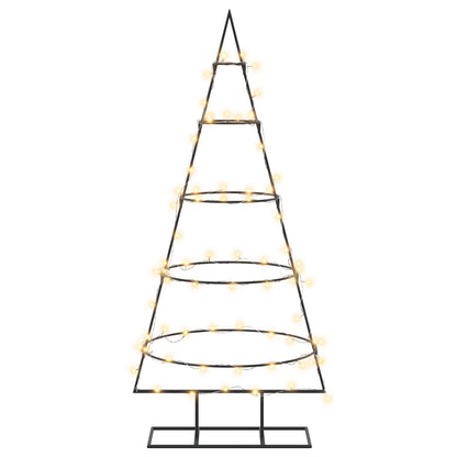 vidaXL Metal Christmas Tree with Stand KUOPIO 125 cm Warm White Steel