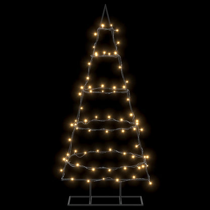 vidaXL Metal Christmas Tree with Stand KUOPIO 125 cm Warm White Steel