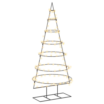 vidaXL Metal Christmas Tree with Stand KUOPIO 180 cm Warm White Steel