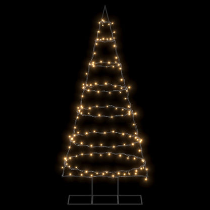 vidaXL Metal Christmas Tree with Stand KUOPIO 180 cm Warm White Steel