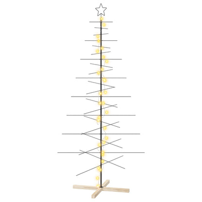 vidaXL Metal Christmas Tree with Stand KUOPIO 210 cm Warm White Steel