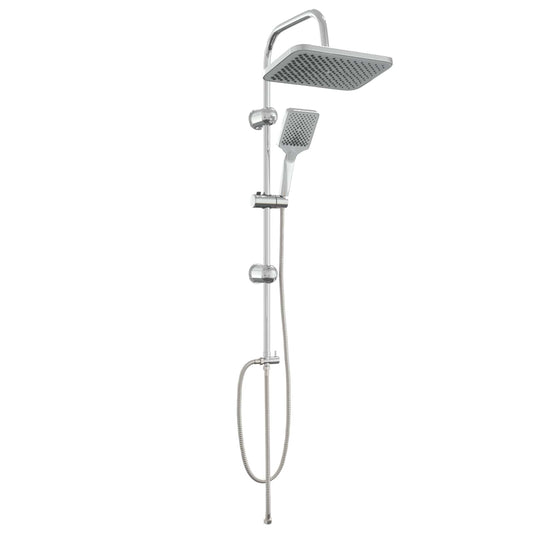 vidaXL Shower System with Shower Head Chrome Stainless Steel