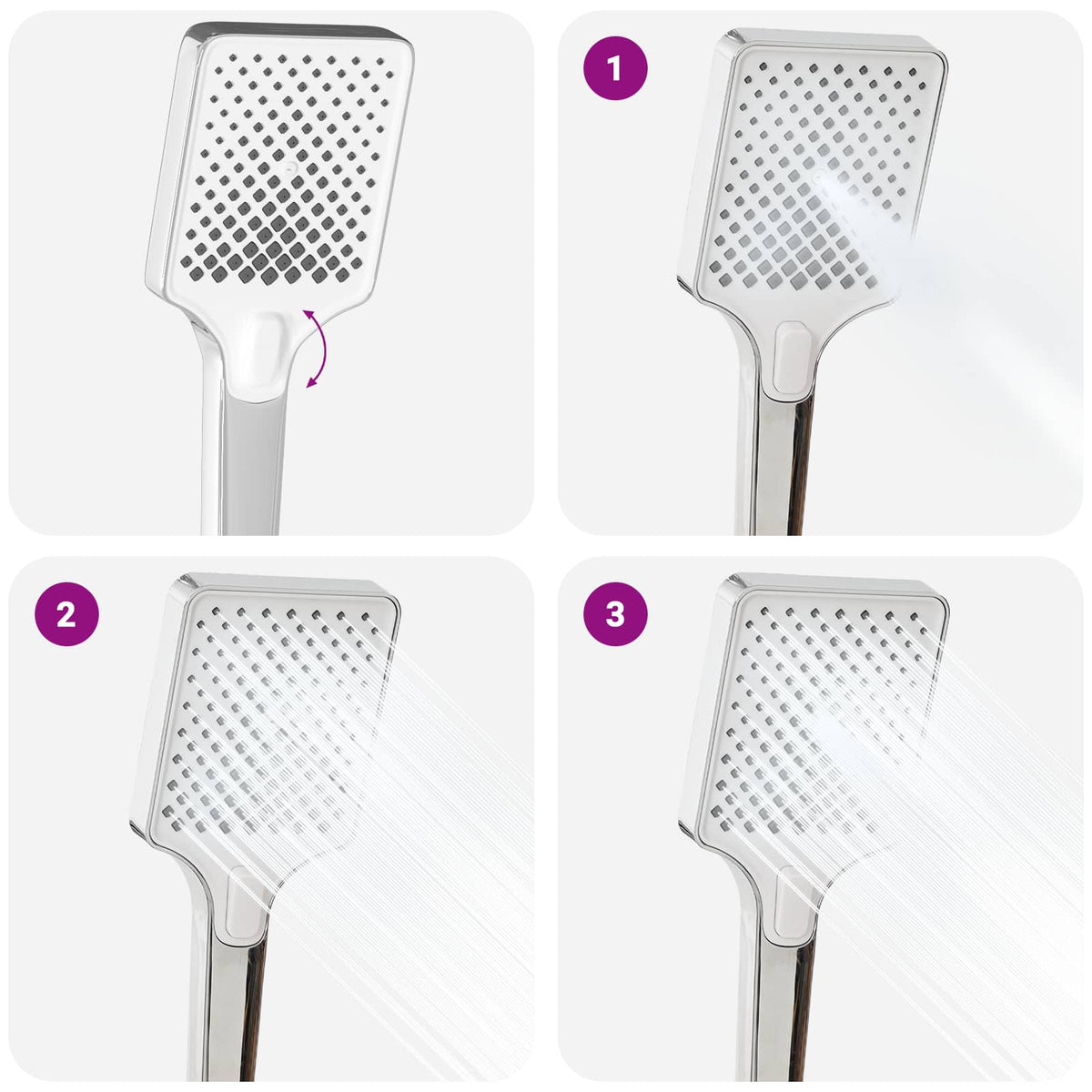 vidaXL Shower System with Shower Head Chrome Stainless Steel