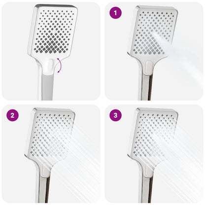 vidaXL Shower System with Shower Head Chrome Stainless Steel