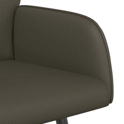 vidaXL 2 Seater Sofa with Metal Legs 2-Seater Grey Faux Leather