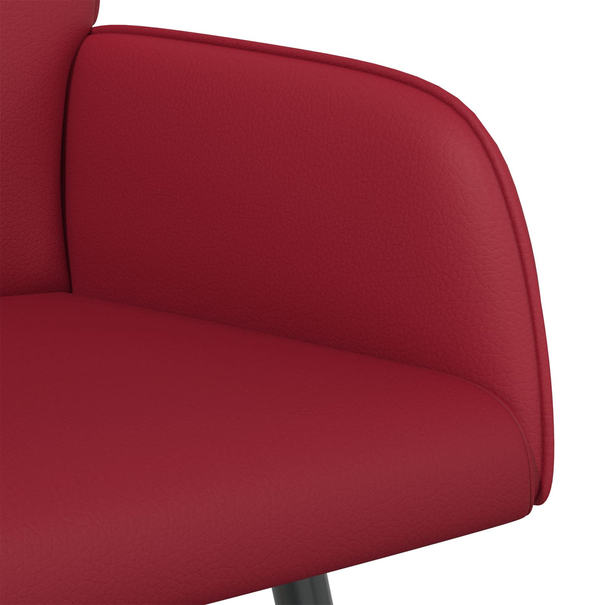 vidaXL 2 Seater Sofa with Metal Legs 2-Seater Wine Red Faux Leather