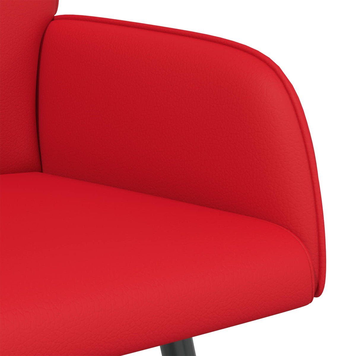 vidaXL 2 Seater Sofa with Metal Legs 2-Seater Red Faux Leather
