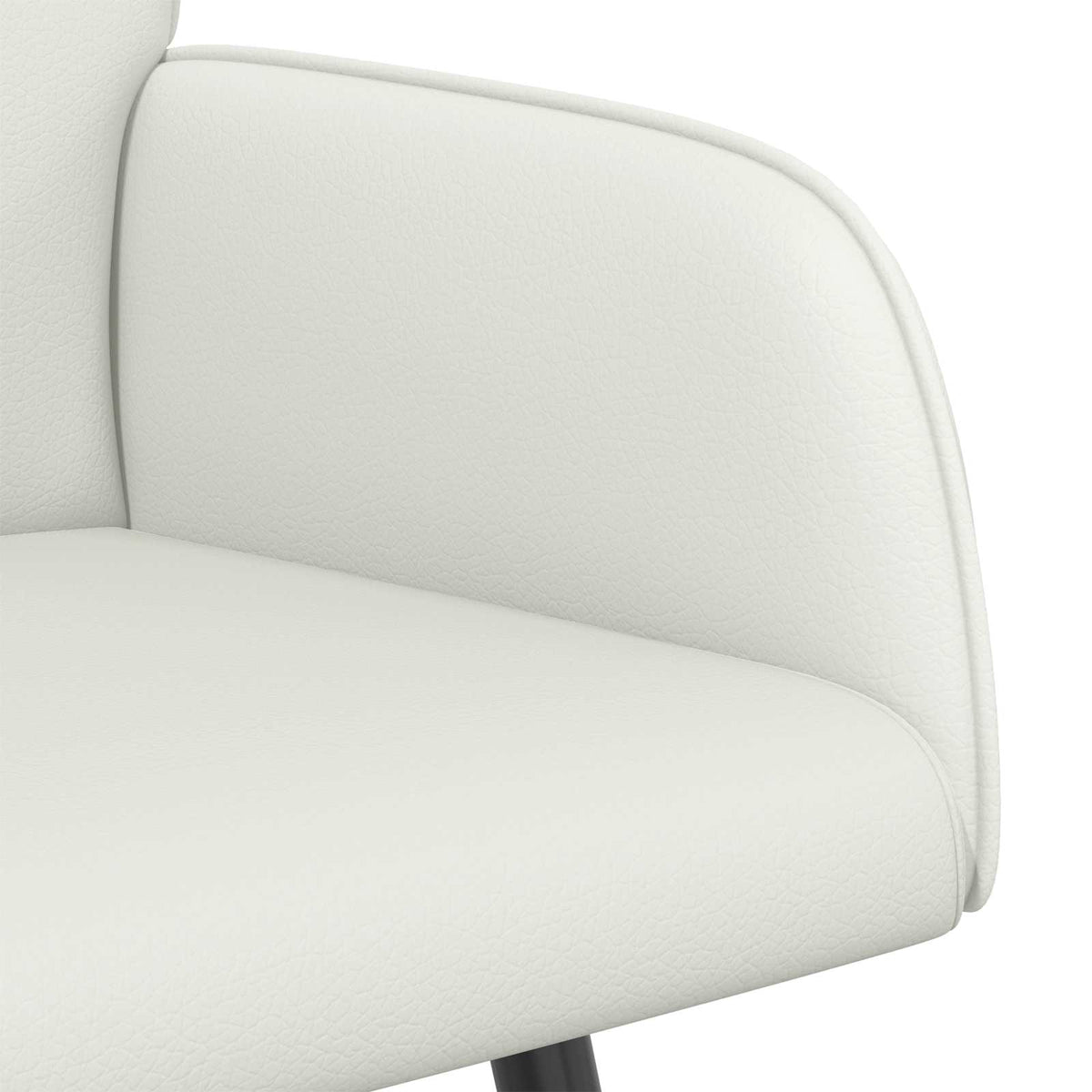 vidaXL 2 Seater Sofa with Metal Legs 2-Seater White Faux Leather