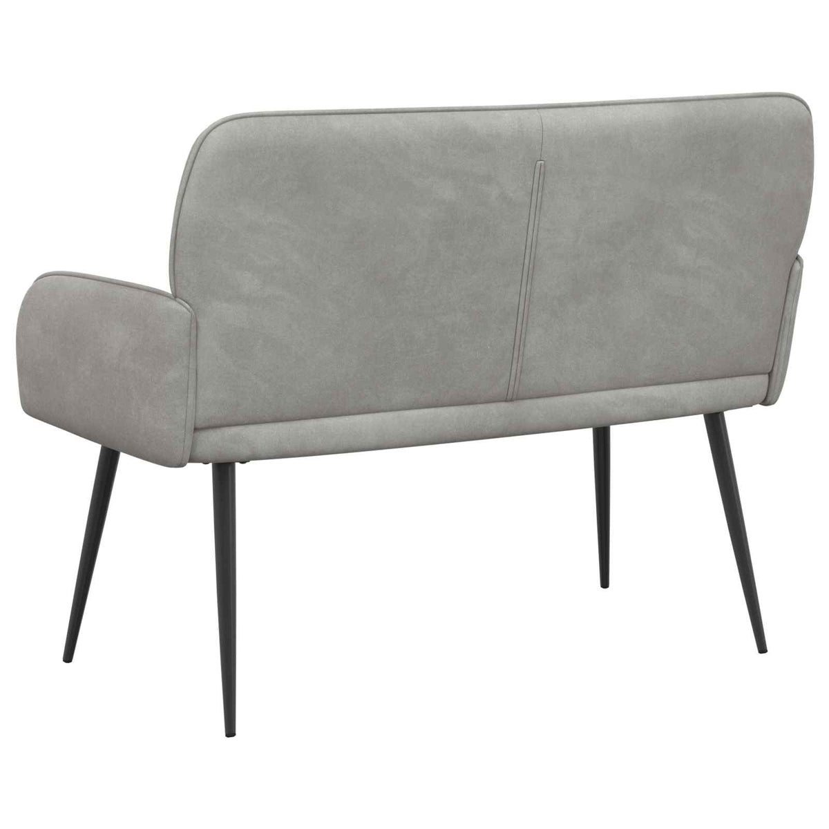 vidaXL 2 Seater Sofa with Metal Legs 2-Seater Light Grey Velvet