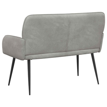vidaXL 2 Seater Sofa with Metal Legs 2-Seater Light Grey Velvet
