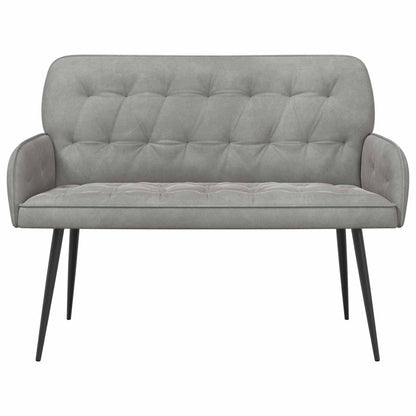 vidaXL 2 Seater Sofa with Metal Legs 2-Seater Light Grey Velvet