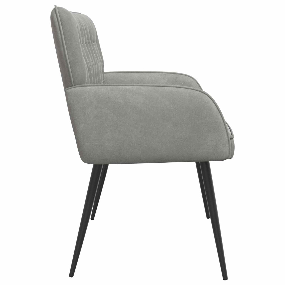 vidaXL 2 Seater Sofa with Metal Legs 2-Seater Light Grey Velvet