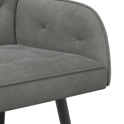vidaXL 2 Seater Sofa with Metal Legs 2-Seater Dark Grey Velvet