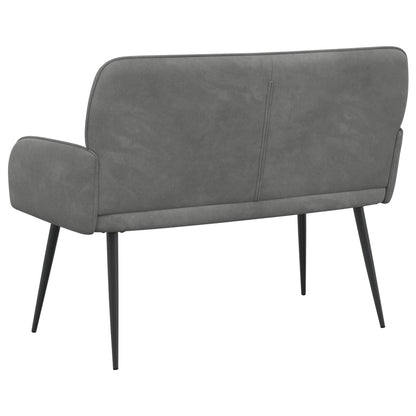 vidaXL 2 Seater Sofa with Metal Legs 2-Seater Dark Grey Velvet