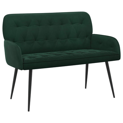 vidaXL 2 Seater Sofa with Metal Legs 2-Seater Dark Green Velvet