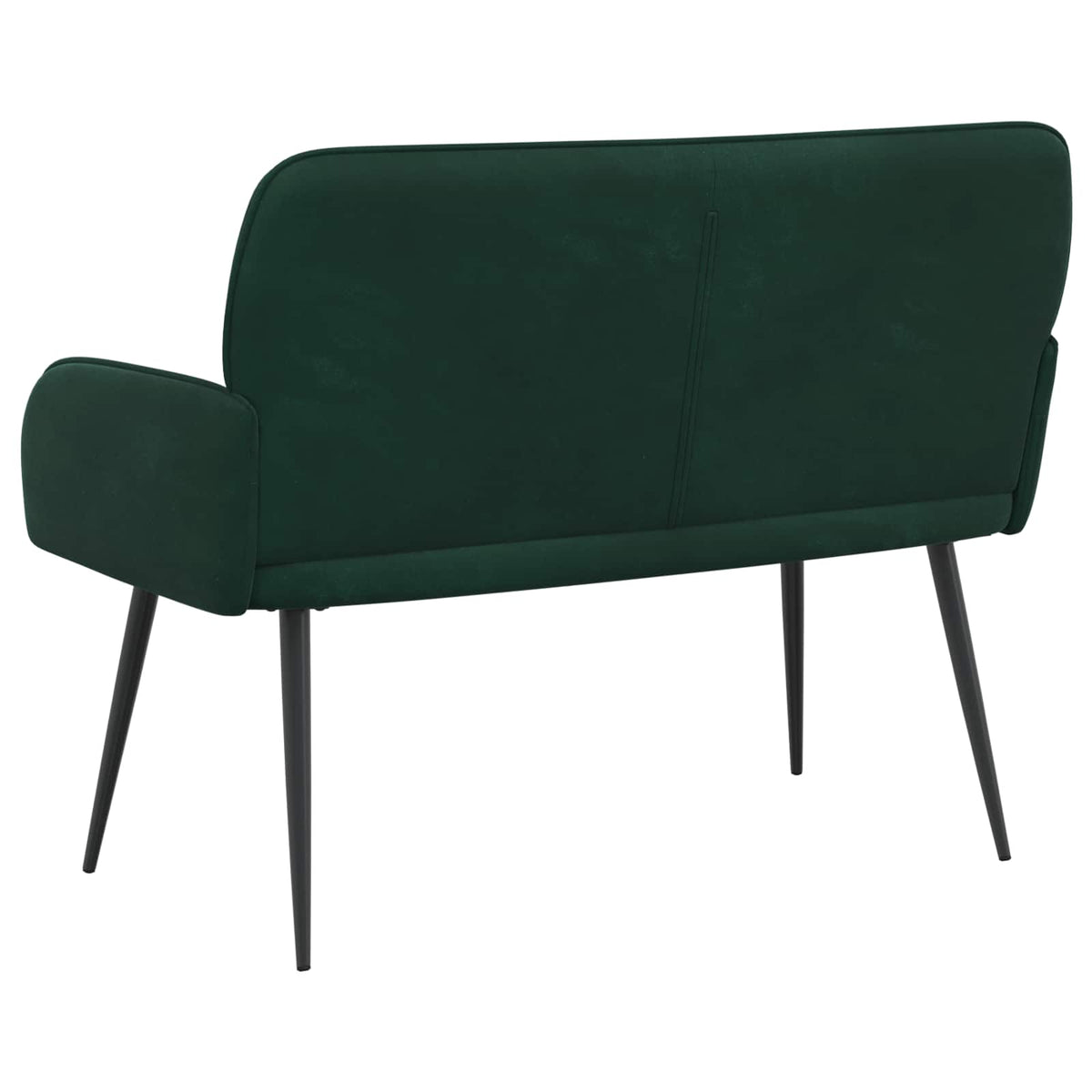 vidaXL 2 Seater Sofa with Metal Legs 2-Seater Dark Green Velvet