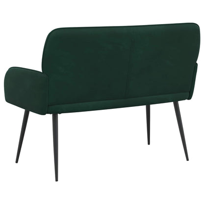 vidaXL 2 Seater Sofa with Metal Legs 2-Seater Dark Green Velvet