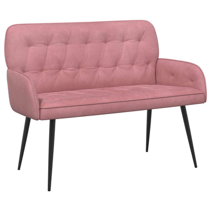 vidaXL 2 Seater Sofa with Metal Legs 2-Seater Pink Velvet