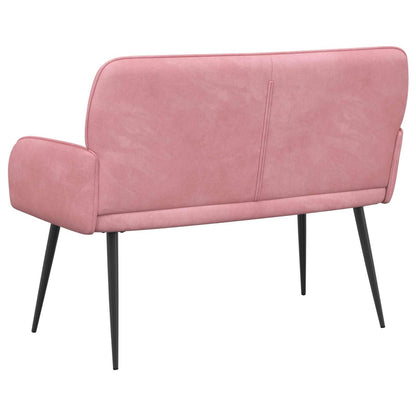 vidaXL 2 Seater Sofa with Metal Legs 2-Seater Pink Velvet