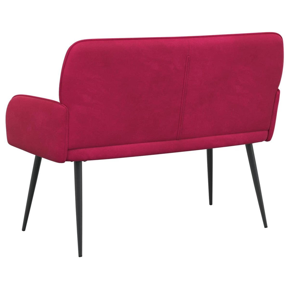vidaXL 2 Seater Sofa with Metal Legs 2-Seater Wine Red Velvet