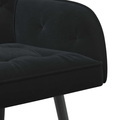 vidaXL 2 Seater Sofa with Metal Legs 2-Seater Black Velvet