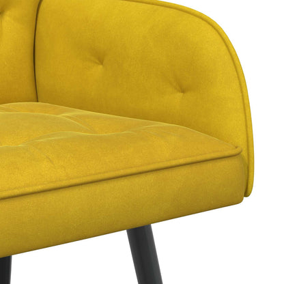 vidaXL 2 Seater Sofa with Metal Legs 2-Seater Yellow Velvet