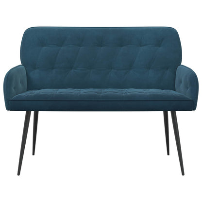 vidaXL 2 Seater Sofa with Metal Legs 2-Seater Blue Velvet